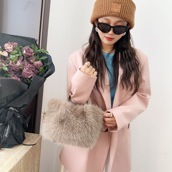 Bolso Tote de Piel Sintética Estilo Fox