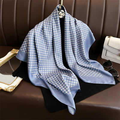 Pañuelo de Seda Estampado Cuadrado Premium Twill - Image 17