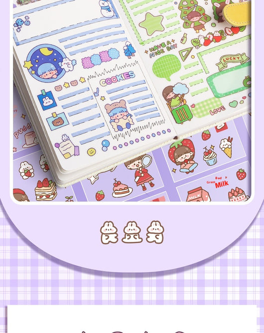200 Stickers Impermeables para Tienda de Campaña con Diseño Cartoon - Image 21
