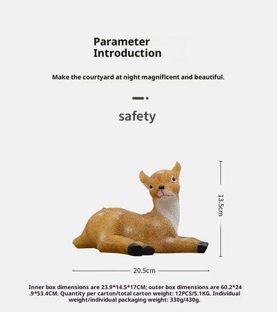 Lámpara Solar Decorativa con Forma de Animal para Jardín - Image 12