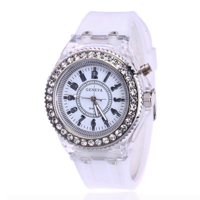 Reloj LED Luminoso Geneva para Mujer con Pulsera de Silicona - Image 15