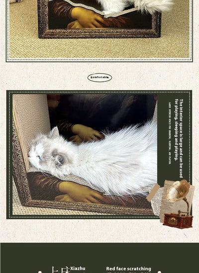 Marco Foto Gato Mona Lisa con Rascador Integrado - Image 19