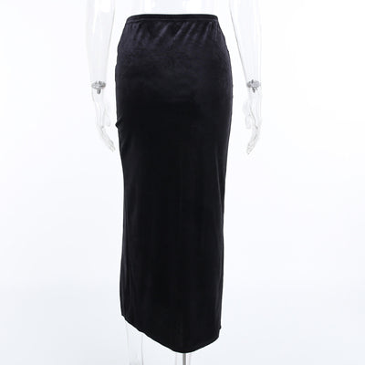 Falda Slim Cintura Alta con Moño y Abertura - Image 13