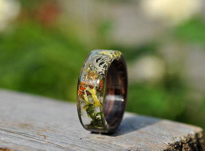 Anillo de Resina con Facetas Artesanal - Diseño Único y Personalizado - Image 10