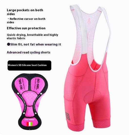 Pantalón Corto de Ciclismo con Cintura Alta y Bolsillos - Protección Solar Transpirable - Image 13