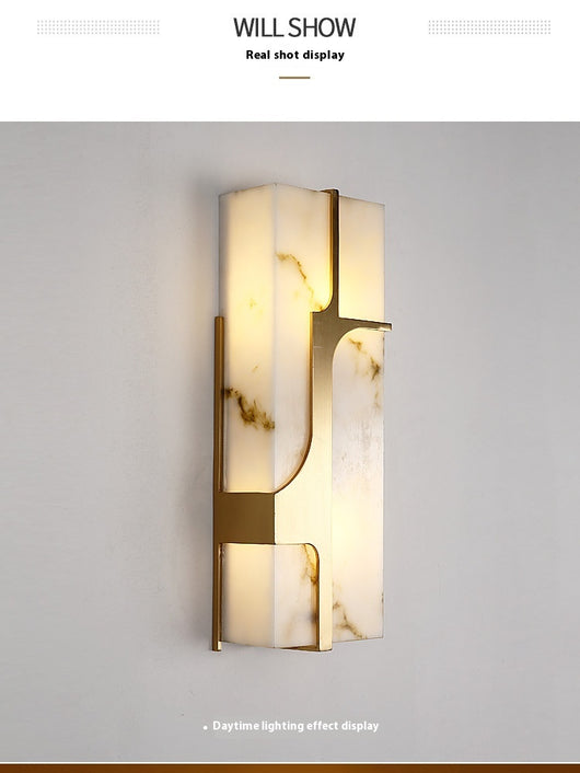 Lámpara de Pared de Mármol para Sala de Estar Estilo Moderno - Image 10