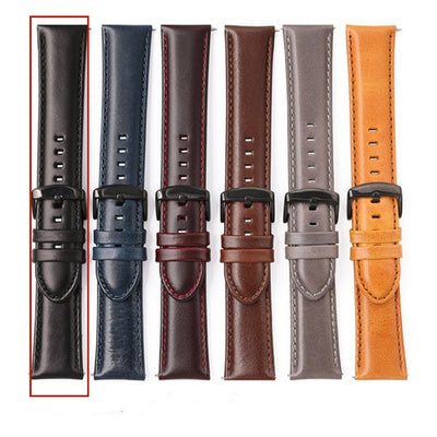 Correa de Cuero Genuine para Smartwatch - Patrón Crazy Horse Premium - Image 6