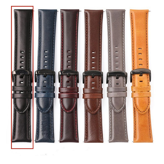 Correa de Cuero Genuine para Smartwatch - Patrón Crazy Horse Premium - Image 6
