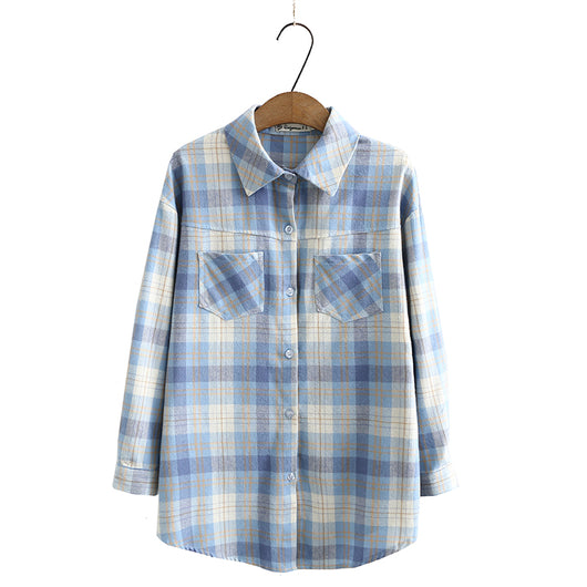 Camisa de Cuadros Manga Larga Estilo Básico - Image 15