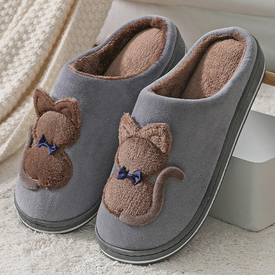 Pantuflas de Pareja Cómodas de Algodón Suave Antideslizantes - Image 5