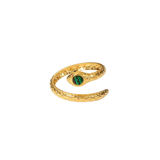 Anillo Serpiente Chapado en Oro 18K Acero Inoxidable - Image 2