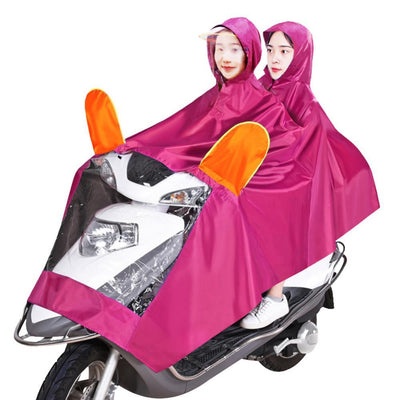 Poncho Impermeable Doble para Moto y Bicicleta Eléctrica con Ala Ancha - Image 12