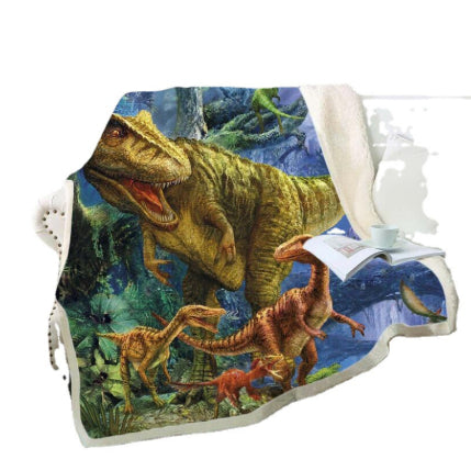 Manta Térmica Estampado Dinosaurio 3D - Suave y Cómoda para Oficina - Image 9