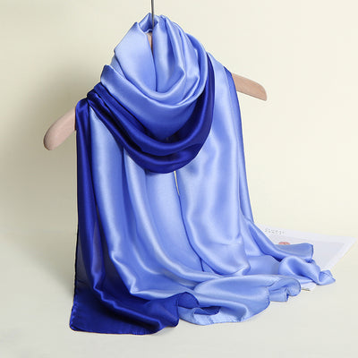 Pañuelo de Seda con Degradado de Colores para Mujer - Image 25