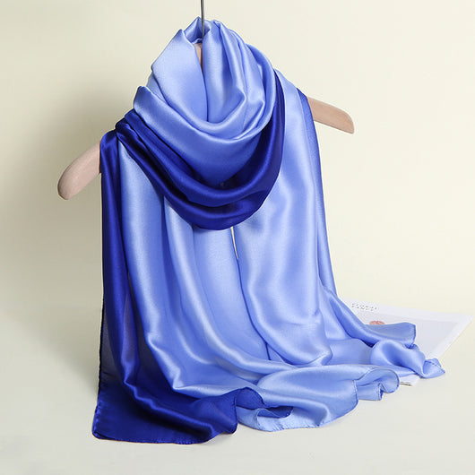 Pañuelo de Seda con Degradado de Colores para Mujer - Image 25