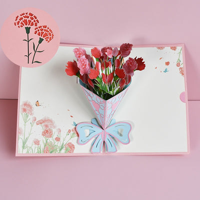 Tarjeta de Felicitación Tridimensional Artesanal con Relieve - Image 31