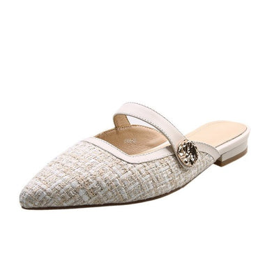 Sandalias y Pantuflas Planas Puntiagudas para Mujer - Image 12