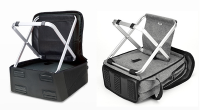 Mochila Ejecutiva Multifuncional 15" con Cargador USB y Asiento Integrado - Image 9