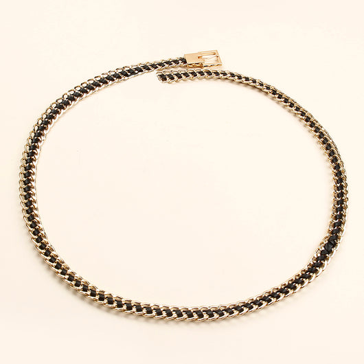 Cinturón de Cadena Corporal Geométrico Coreano - Ajustable con Hebilla de Aguja - Image 6