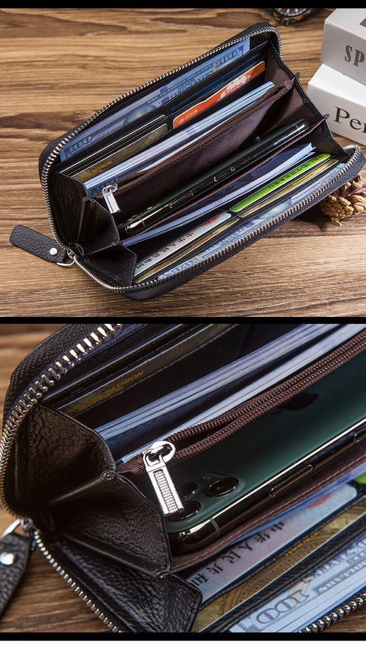 Billetera Larga de Cuero Genuino Premium - Portamonedas Ejecutivo - Image 7