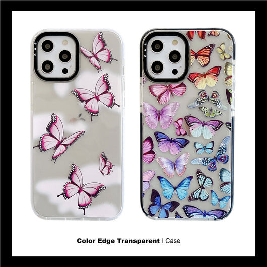 Funda Transparente Mariposa Compatible con iPhone 12 Mini, 11 Pro Max, X, XR, 8 y 7 Plus - Image 4