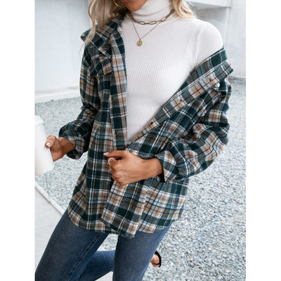 Chaqueta Cardigan Cuadros Casual - Abrigo Versátil para Hombre - Image 2