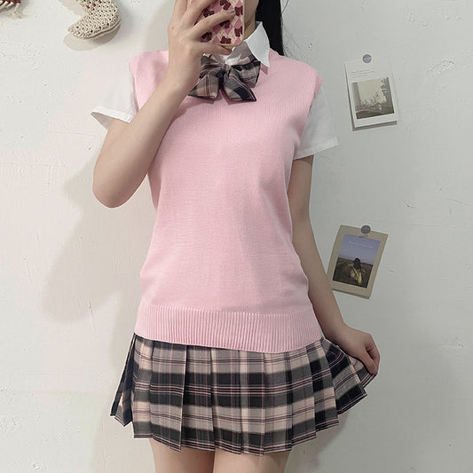 Chaleco Tejido Cuello V Elegante para Primavera