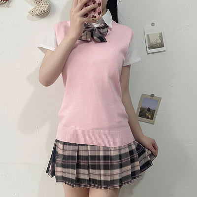 Chaleco Tejido Cuello V Elegante para Primavera