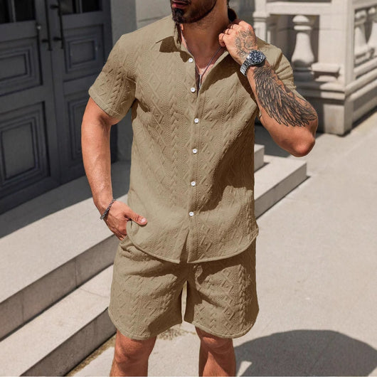 Camisa Casual Suelta de Manga Corta para Hombre - Image 7