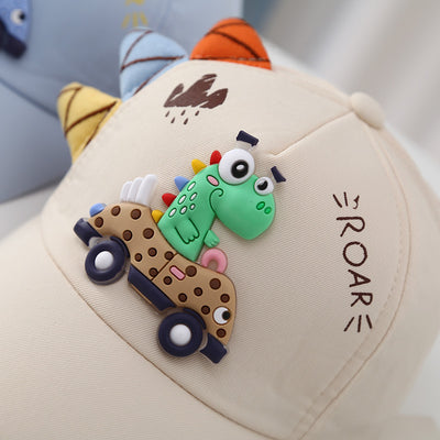 Gorra de Béisbol Infantil Estilo Coreano con Bordado de Dinosaurio y Auto - Image 4