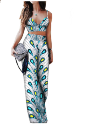 Conjunto de Dos Piezas Estampado Africano para Mujer - Image 6