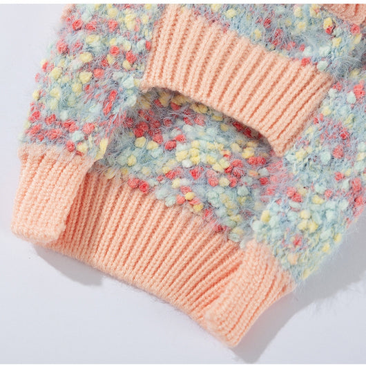 Suéter de Invierno para Mascotas con Diseño de Osito Floral en Relieve - Image 7