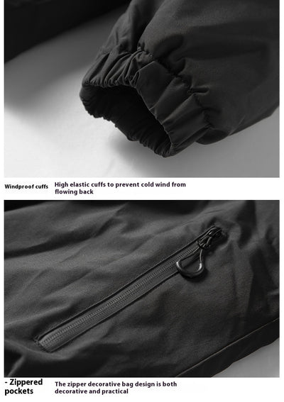 Abrigo Acolchado de Algodón para Parejas - Hombre y Mujer - Image 12