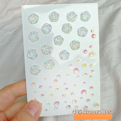 Cristales Adhesivos Perlados Transparentes para Fotografía - Image 50