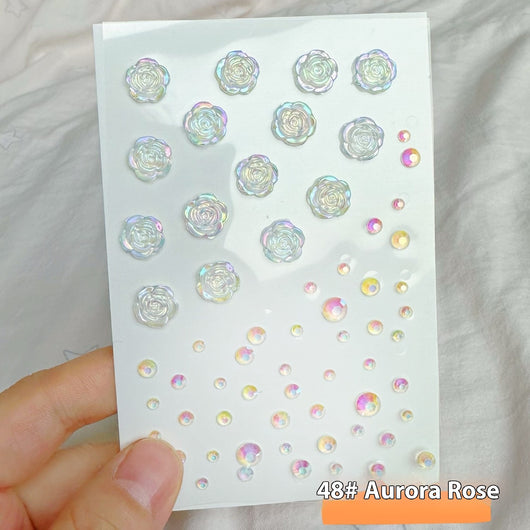 Cristales Adhesivos Perlados Transparentes para Fotografía - Image 50