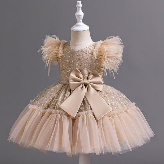 Vestido de Fiesta Infantil con Falda Tul Flores - Colección Verano - Image 8