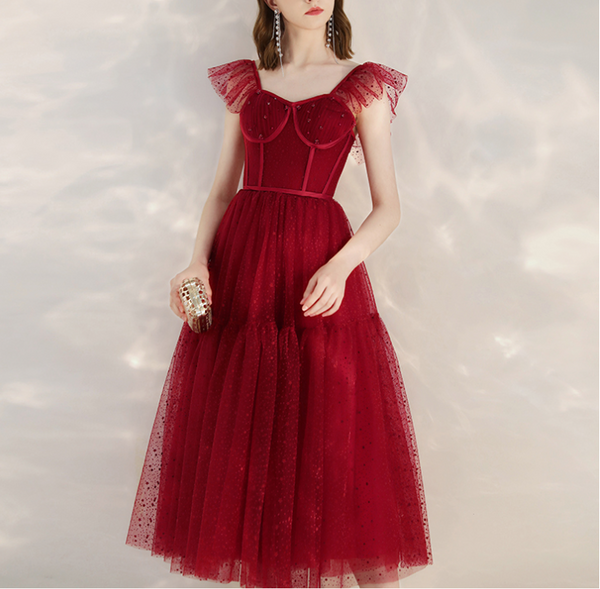 Vestido Midi Elegante para Fiesta de Cumpleaños y Compromisos