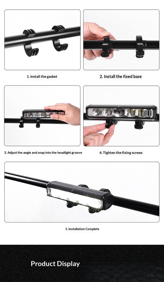 Luz Delantera LED de Aleación de Aluminio para Bicicleta - Image 17