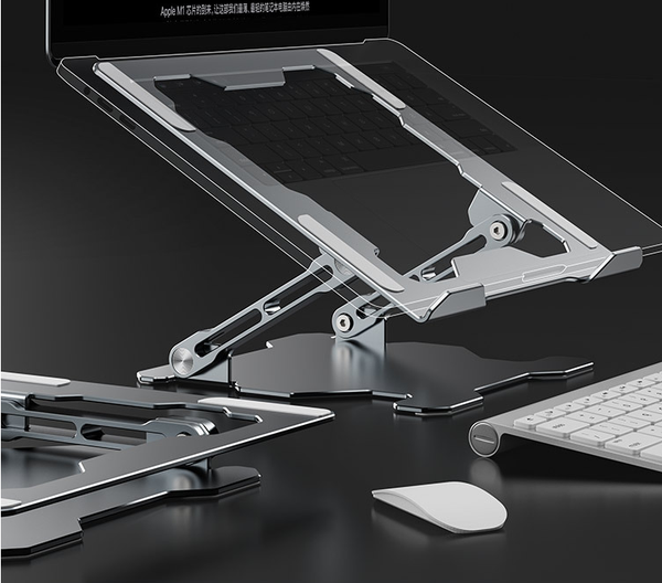 Soporte Ajustable para Laptop en Aluminio - Base Portátil Ergonómica