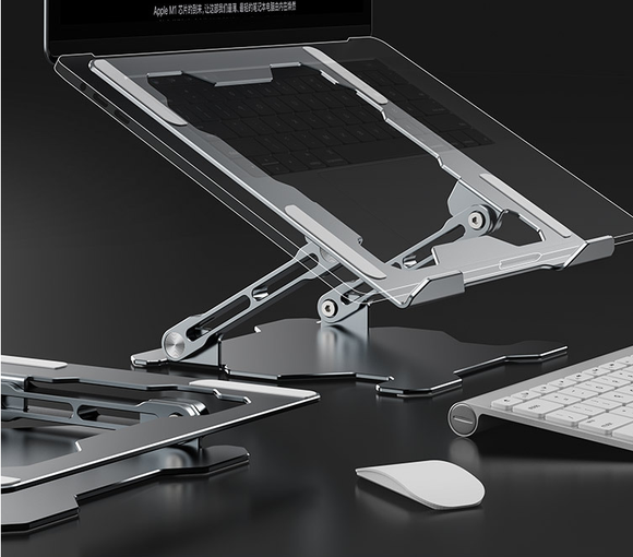 Soporte Ajustable para Laptop en Aluminio - Base Portátil Ergonómica