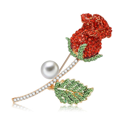 Broche Corsage Gota de Aceite con Diamantes en Aleación de Zinc - Image 9