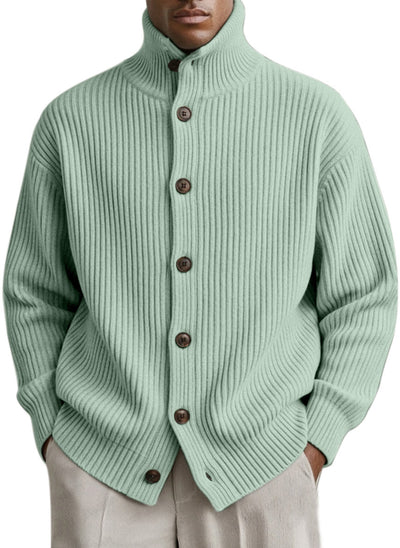 Cardigan Cuello Alto Tejido para Hombre - Image 11
