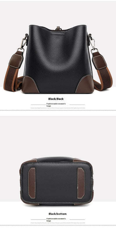 Bolso de Cuero Retro Estilo Bucket - Bandolera Suave y Versátil - Image 18