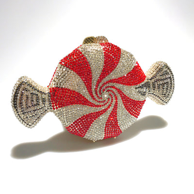 Clutch de Cristal Diamante Caramelo para Mujer - Image 3