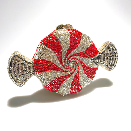 Clutch de Cristal Diamante Caramelo para Mujer - Image 3