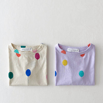 Camiseta Infantil con Estampado de Globos - Ropa Cómoda para Niños - Image 6