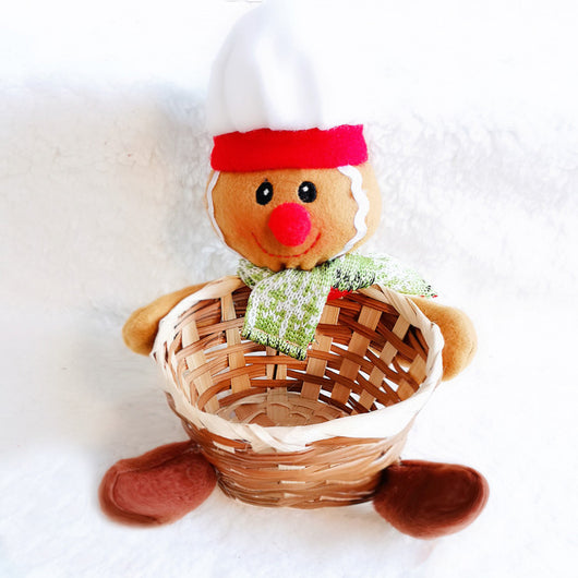 Canasta Decorativa Navideña Santa, Muñeco de Nieve y Reno - Image 13