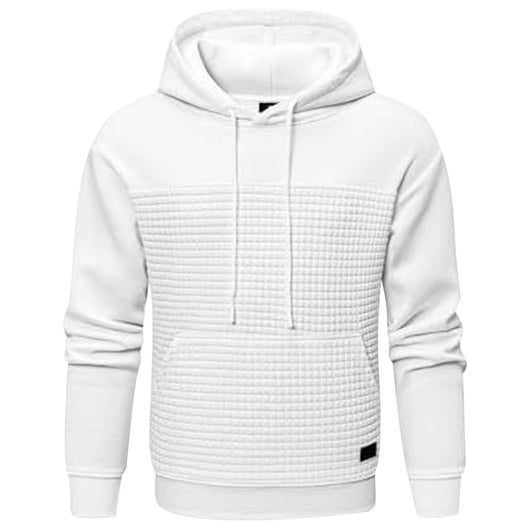 Chaqueta Sudadera Deportiva Talla Grande con Forro Polar y Diseño Patchwork Cuadros - Image 16