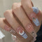 Uñas Postizas Diseño Estrellas y Luna
