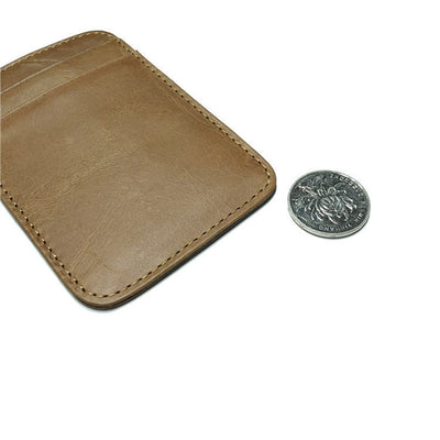 Billetera de Cuero Genuino para Hombre Marrón con Monedero Compacto - Image 6